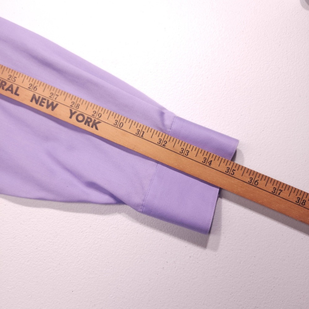 Kenneth Cole Non Iron Dress Shirt Men L Purple - Picture 8 of 8
